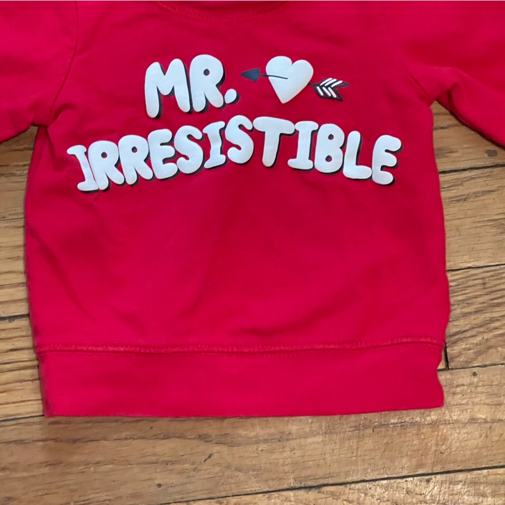 Carter's Red Cozy “Mr. Irresistible” Sweatshirt - Picture 4 of 7